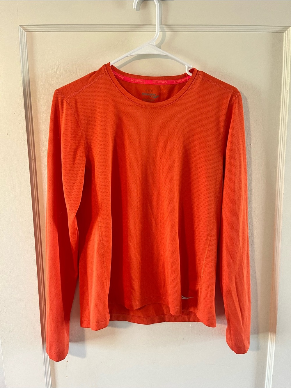 Saucony Bright Orange Long Sleeve Athletic Top